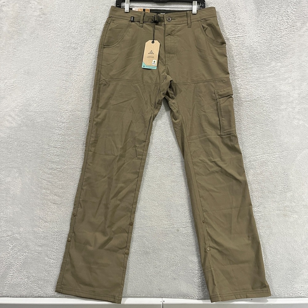 Prana Men's Stretch Zion Pant II Slate Green Hiking Outdoors 31x32 Gorpcore